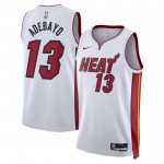 Maillot NBA Miami Heat Bam Adebayo 13 Nike 2022-23 Association Edition Blanc Swingman - Homme